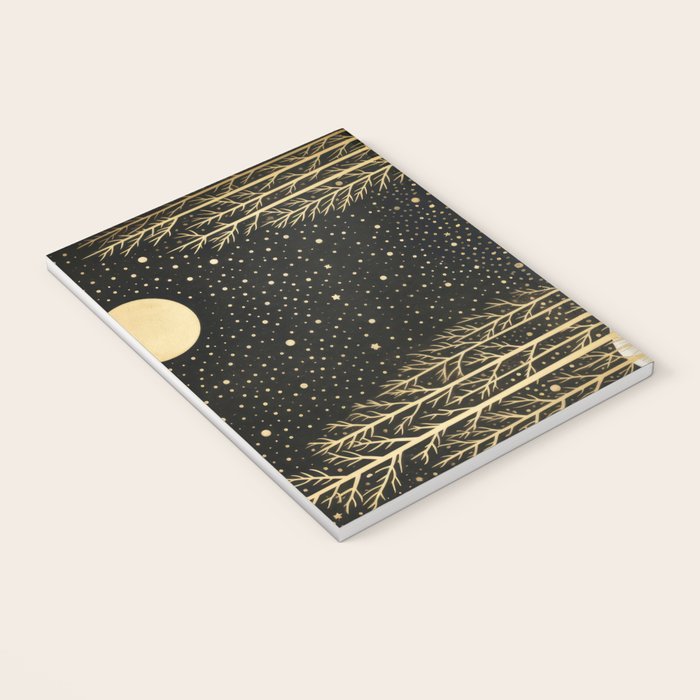 Glittering Snow Stars Notebook Gallery Image 3