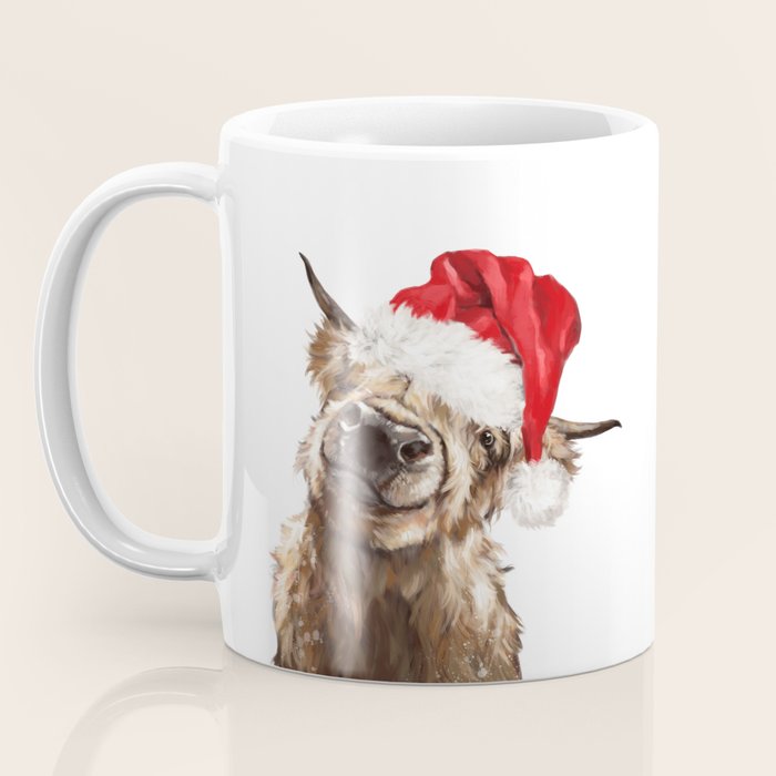 Christmas Highland Cow Coffee Mug Gallery Image 3