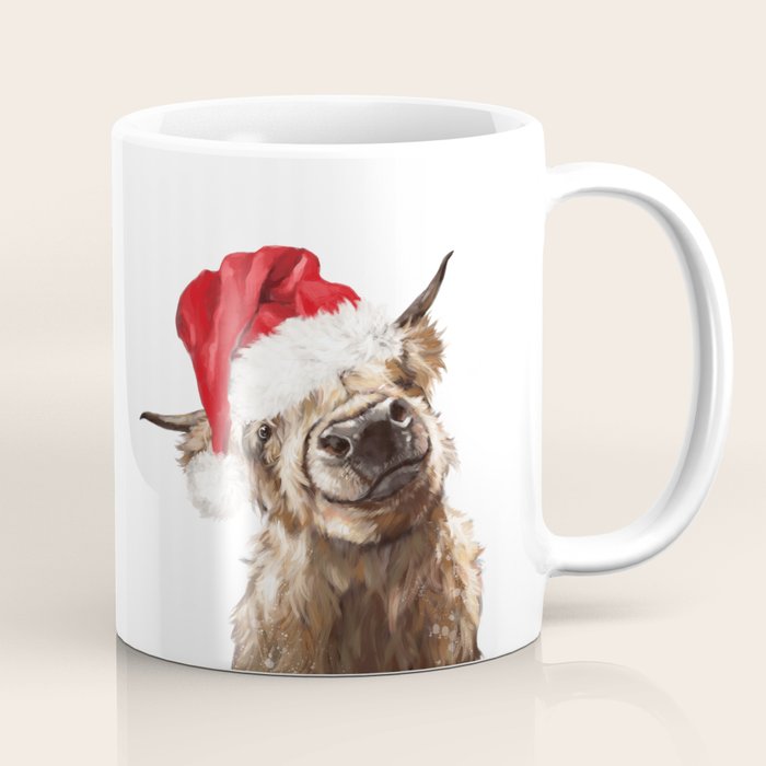 Christmas Highland Cow Coffee Mug Gallery Image 1