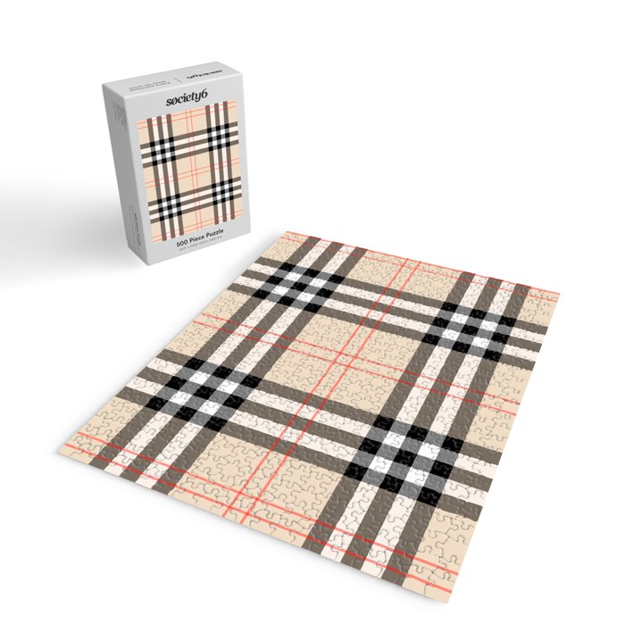 Scottish Cage Luxury Plaid Pattern Jigsaw Puzzle Gallery Image 2