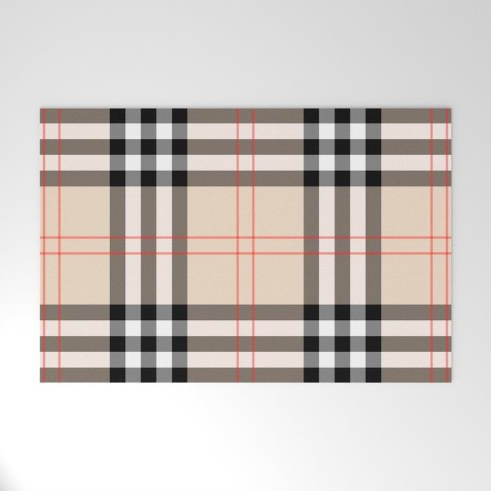 Scottish Cage Luxury Plaid Pattern Welcome Mat Gallery Image 1