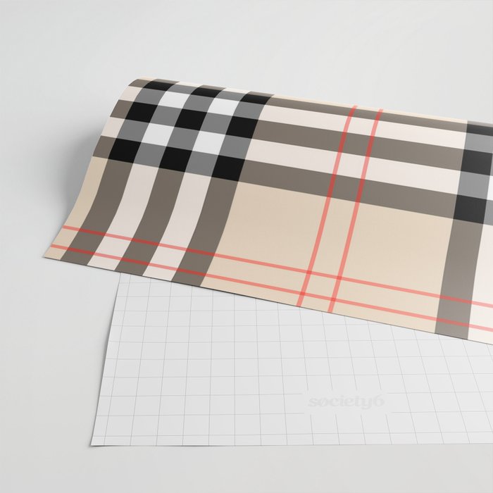 Scottish Cage Luxury Plaid Pattern Wrapping Paper Gallery Image 2
