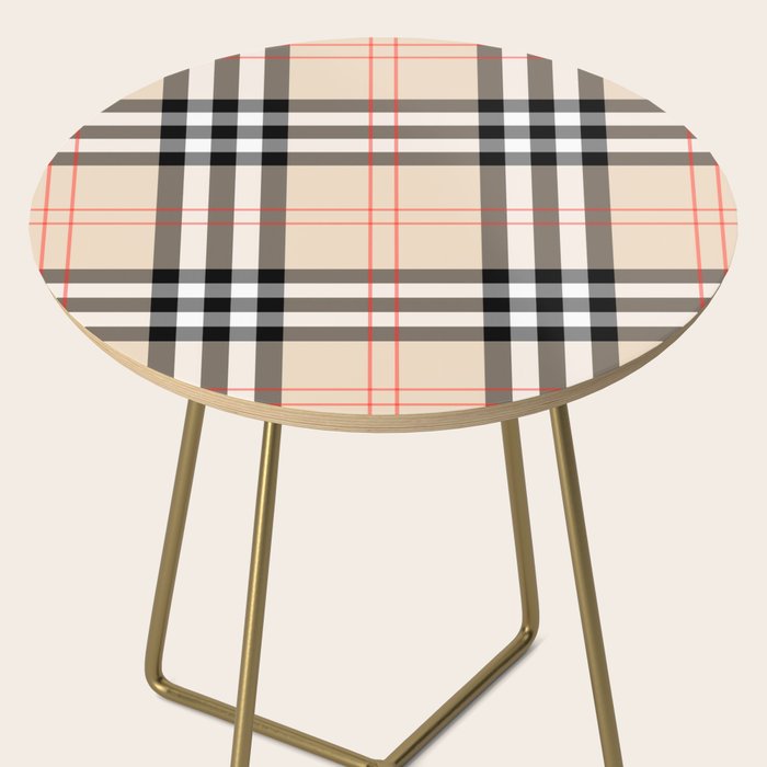 Scottish Cage Luxury Plaid Pattern Side Table Gallery Image 2