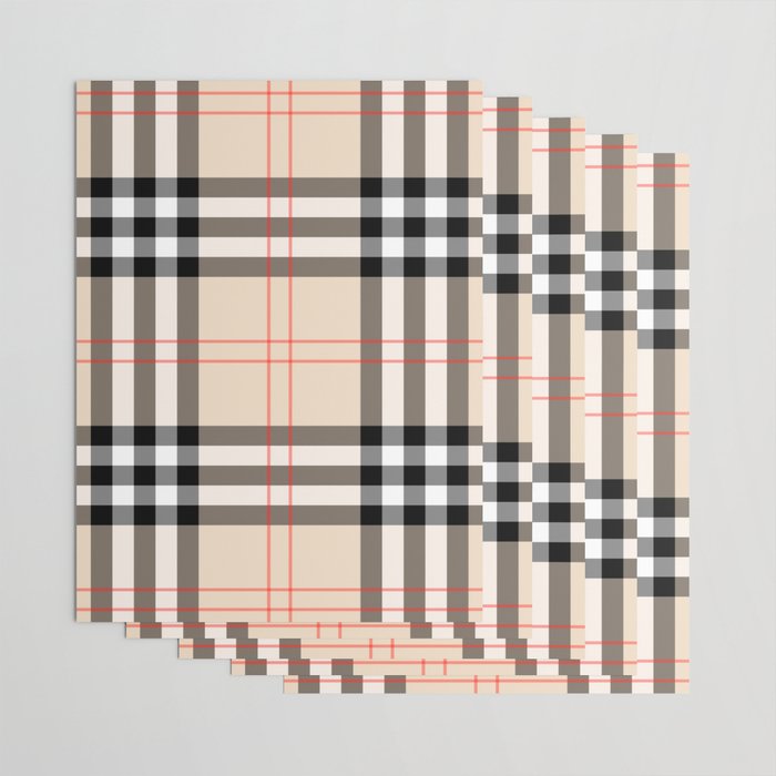 Scottish Cage Luxury Plaid Pattern Wrapping Paper Gallery Image 3