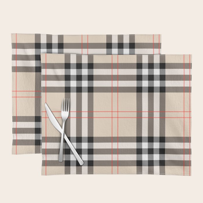 Scottish Cage Luxury Plaid Pattern Placemat Gallery Image 1