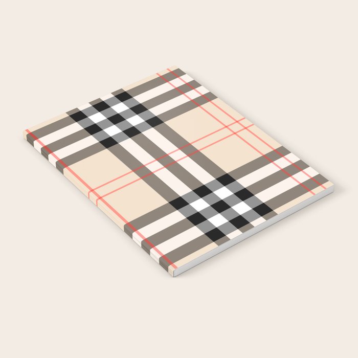 Scottish Cage Luxury Plaid Pattern Notebook Gallery Image 2