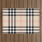 Scottish Cage Luxury Plaid Pattern Outdoor Rug Gallery Image 1