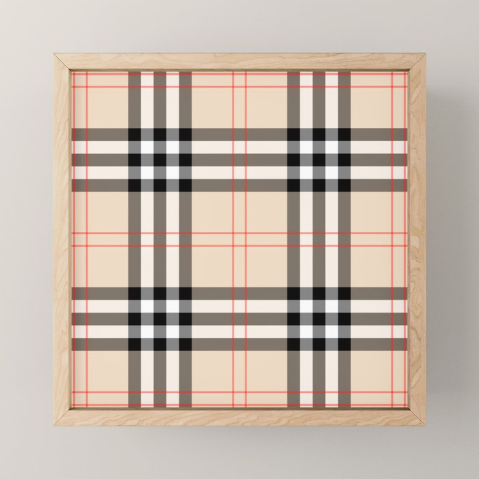 Scottish Cage Luxury Plaid Pattern Mini Art Print Gallery Image 1