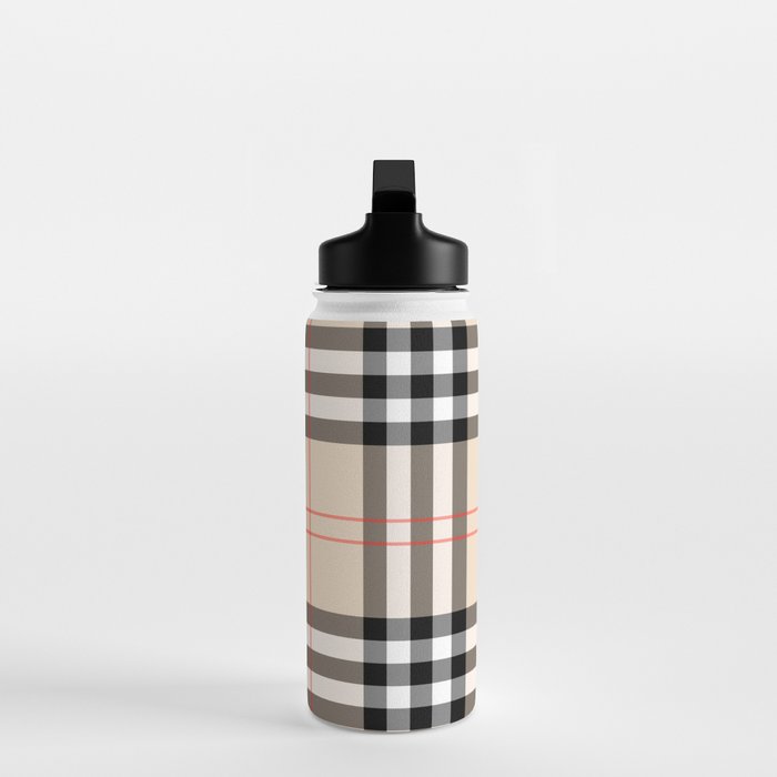 Scottish Cage Luxury Plaid Pattern Water Bottle Gallery Image 3