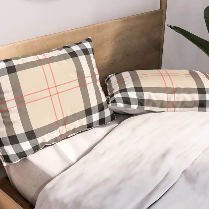 Scottish Cage Luxury Plaid Pattern Pillow Sham Gallery Image 2