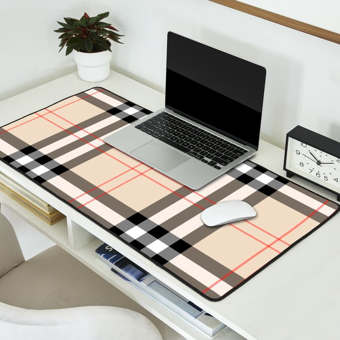 Scottish Cage Luxury Plaid Pattern Desk Mat Gallery Image 2