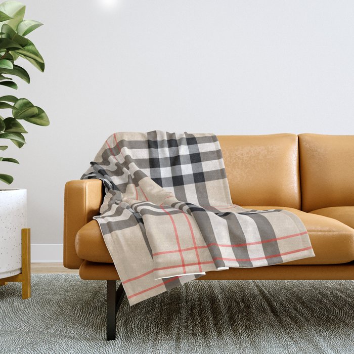 Scottish Cage Luxury Plaid Pattern Throw Blanket Gallery Image 1
