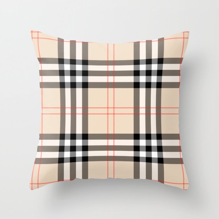 Scottish Cage Luxury Plaid Pattern Throw Pillow Gallery Image 6