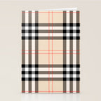 Scottish Cage Luxury Plaid Pattern Stationery Card Gallery Image 2
