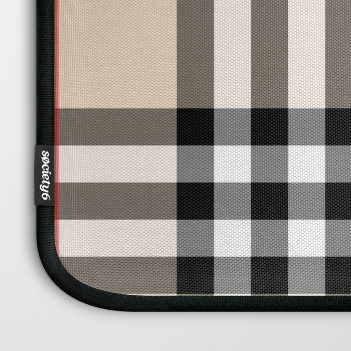 Scottish Cage Luxury Plaid Pattern Laptop Sleeve Gallery Image 3