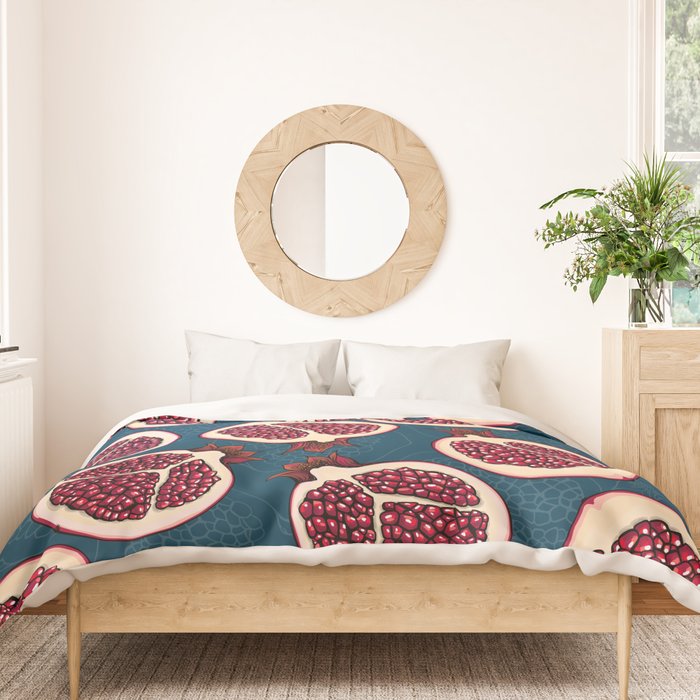 Pomegranate slices  Duvet Cover Gallery Image 3