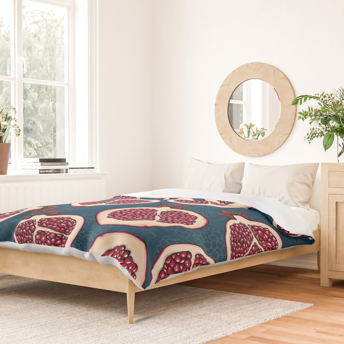 Pomegranate slices  Duvet Cover Gallery Image 2