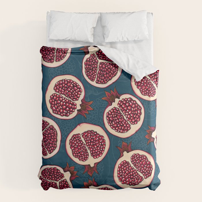 Pomegranate slices  Duvet Cover Gallery Image 1