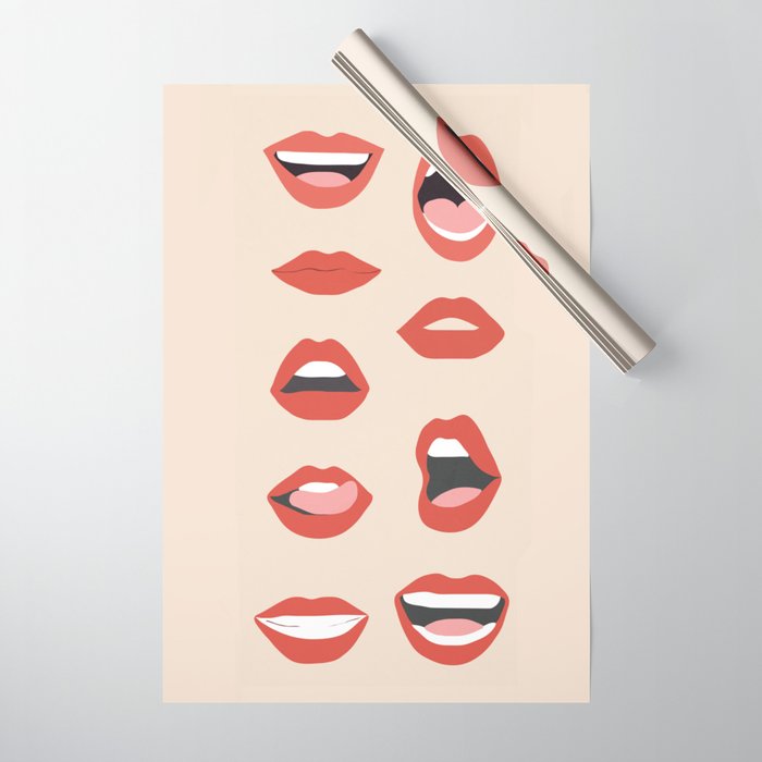 Lips III Wrapping Paper Gallery Image 1