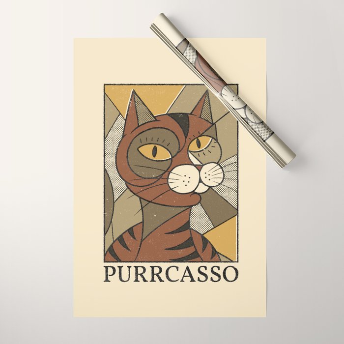 Purrcasso Wrapping Paper Gallery Image 1