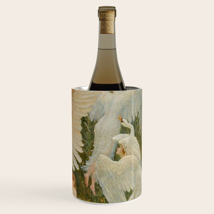 The Swan Maidens by Walter Crane Wine Chiller Gallery Image 3