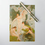 The Swan Maidens by Walter Crane Wrapping Paper Gallery Image 1