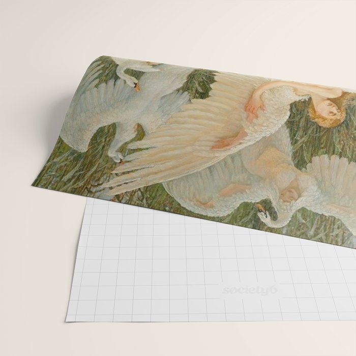 The Swan Maidens by Walter Crane Wrapping Paper Gallery Image 2
