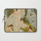 The Swan Maidens by Walter Crane Laptop Sleeve Gallery Image 1