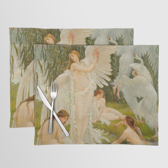 The Swan Maidens by Walter Crane Placemat Gallery Image 1