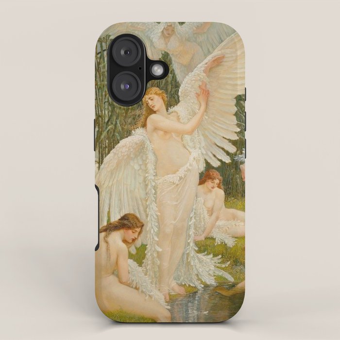 The Swan Maidens by Walter Crane iPhone Case Gallery Image 1