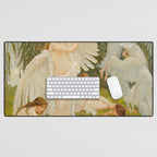 The Swan Maidens by Walter Crane Desk Mat Gallery Image 1