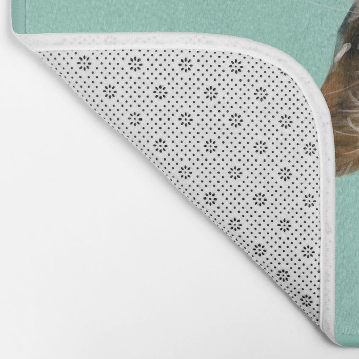 Bubble Gum Baby Cat in Green Bath Mat Gallery Image 2