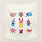 Vibrant Beetles Wall Tapestry Gallery Image 4
