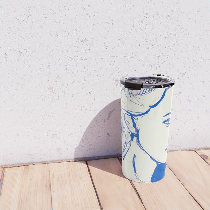 Portrait of a Woman 8 Travel Mug Gallery Image 4