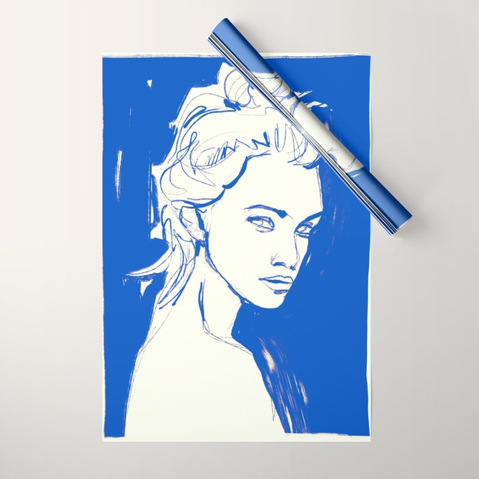 Portrait of a Woman 8 Wrapping Paper Gallery Image 1