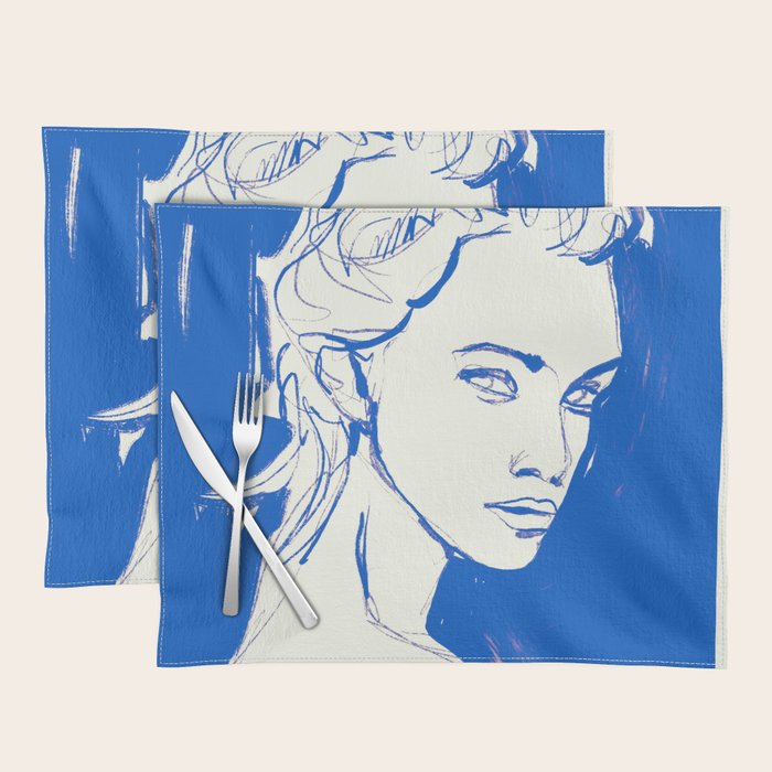 Portrait of a Woman 8 Placemat Gallery Image 1
