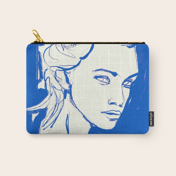 Portrait of a Woman 8 Carry All Pouch Gallery Image 1