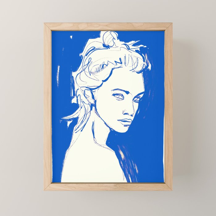 Portrait of a Woman 8 Mini Art Print Gallery Image 1