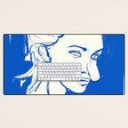 Portrait of a Woman 8 Desk Mat Gallery Image 1