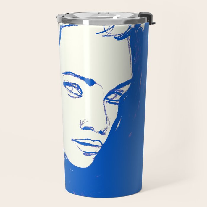 Portrait of a Woman 8 Travel Mug Gallery Image 2