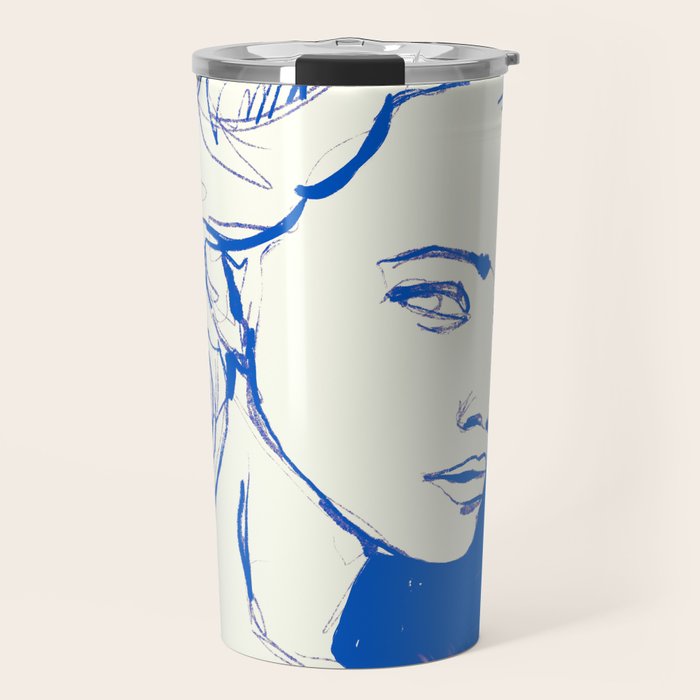 Portrait of a Woman 8 Travel Mug Gallery Image 1