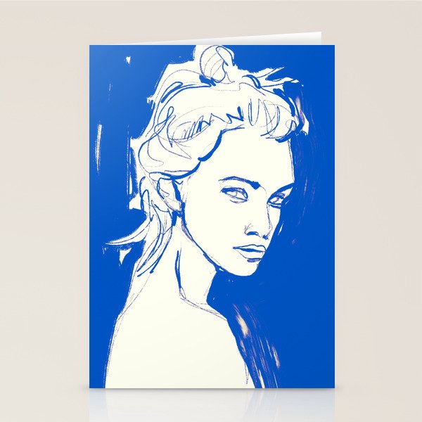 Portrait of a Woman 8 Stationery Card Gallery Image 2