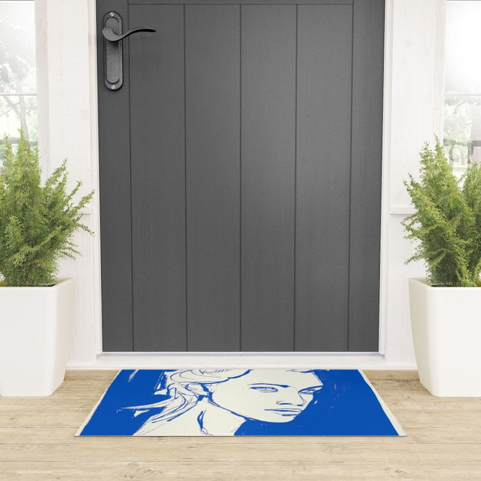 Portrait of a Woman 8 Welcome Mat Gallery Image 3