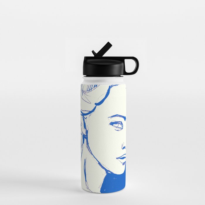 Portrait of a Woman 8 Water Bottle Gallery Image 1