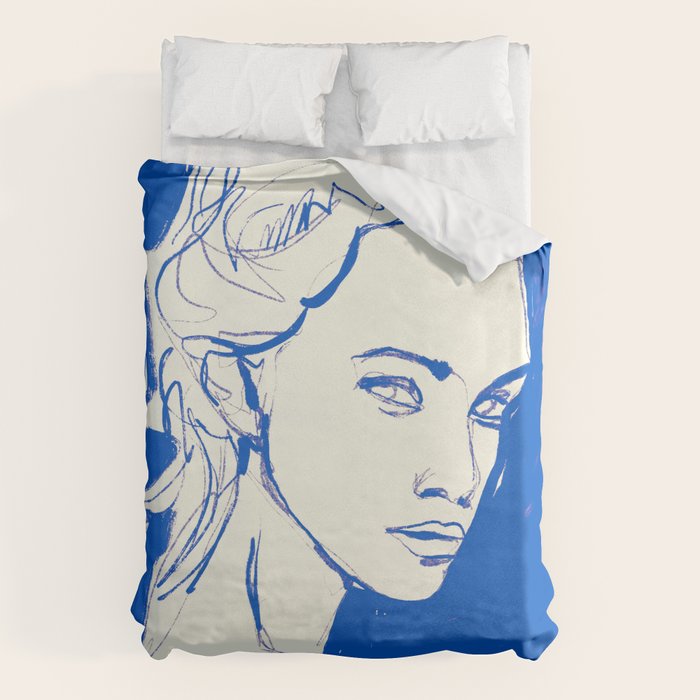 Portrait of a Woman 8 Duvet Cover Gallery Image 6