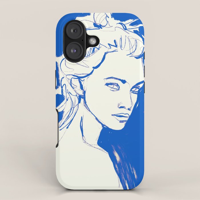 Portrait of a Woman 8 iPhone Case Gallery Image 1