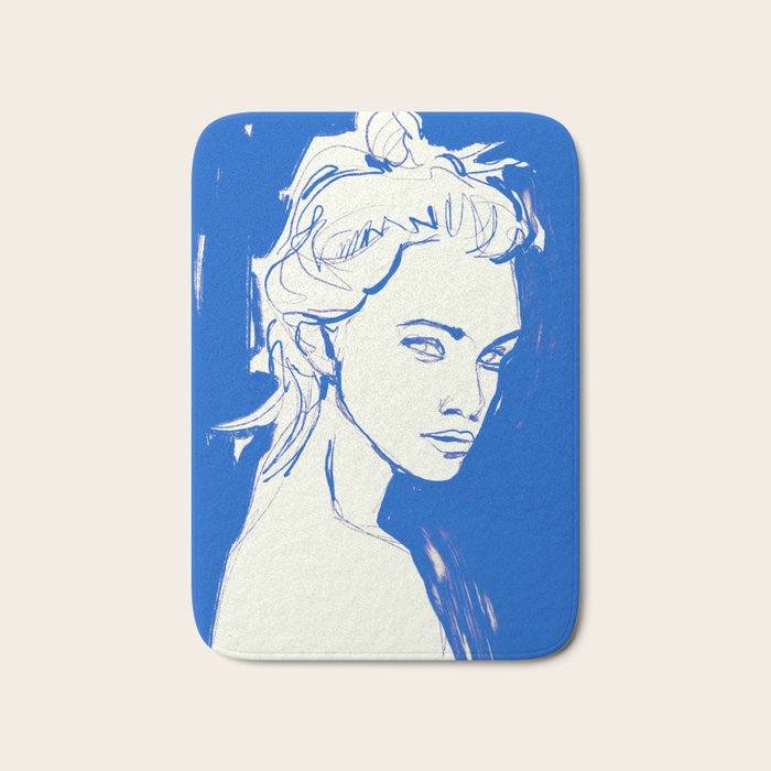 Portrait of a Woman 8 Bath Mat Gallery Image 1