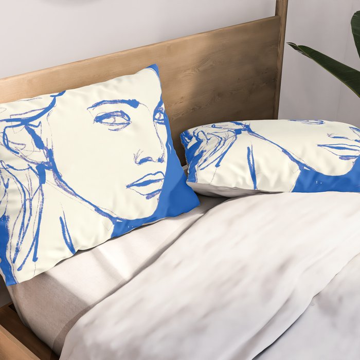 Portrait of a Woman 8 Pillow Sham Gallery Image 2