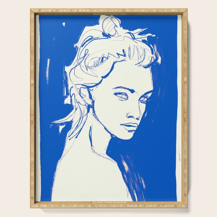 Portrait of a Woman 8 Serving Tray Gallery Image 1