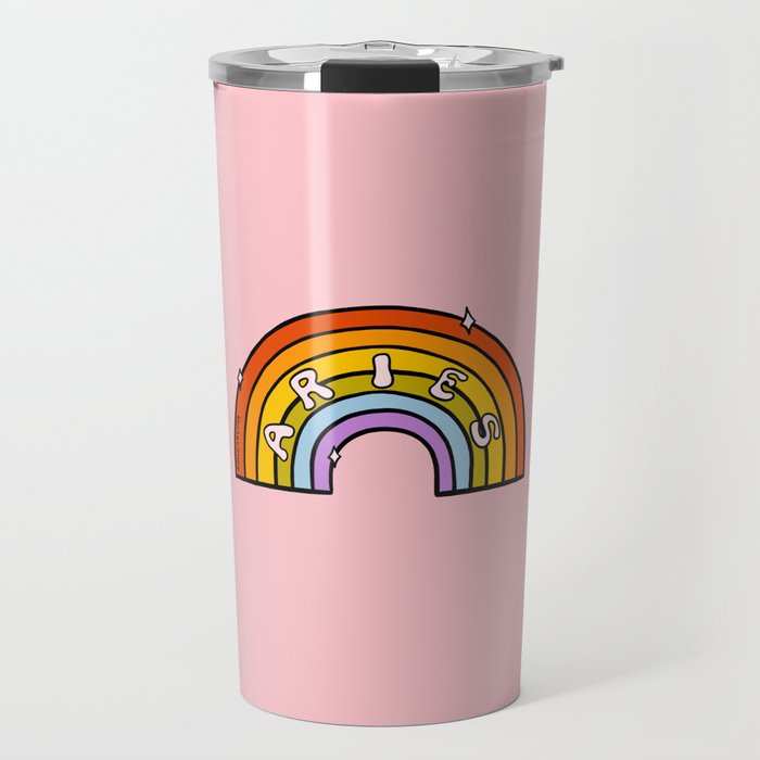 Aries Rainbow Travel Mug Gallery Image 1